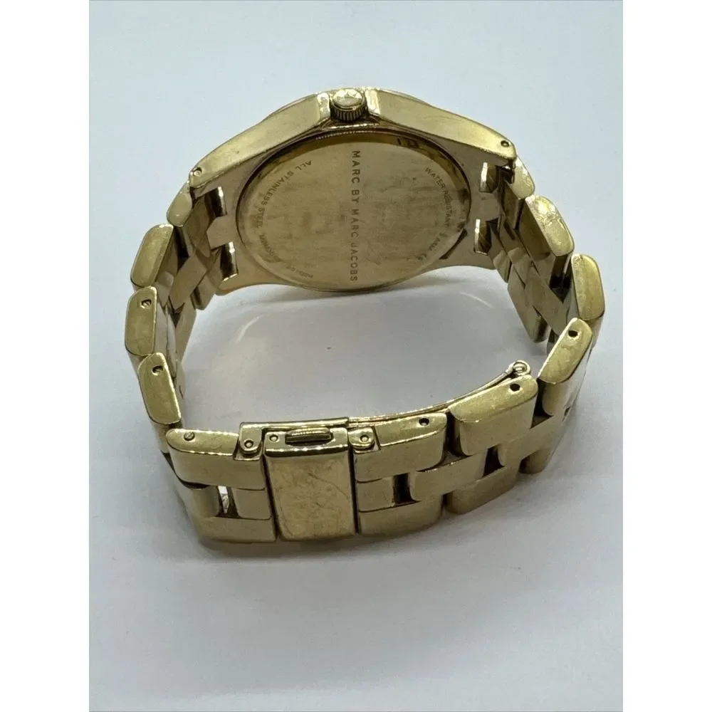 Marc Jacobs MBM3045 Women's Gold Stainless Steel Analog Dial Quartz Watch JNA729